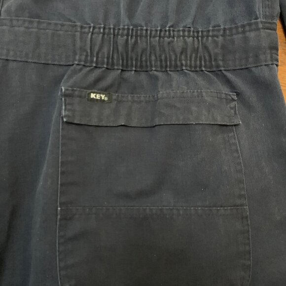 VTG Key Mens Jumpsuit Mechanic Coveralls Para Suit Blue Made in USA Blue Collar - Picture 14 of 16